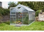Gewächshaus VITAVIA "Venus 6200", silber (silberfarben), B:192cm T:317cm, Gewächshäuser, Gewächshaus