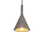 PACO HOME Pendelleuchte "CLOUCH", grau (anthrazit), 1, Ø 21,5cm, Leuchten, LED, E27, Lampe Für Wohnzimmer Esszimmer Küche, Höhenverstellbar, Pendelleuchte