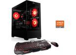 CSL Gaming-PC "AeroVision V24291", schwarz, Microsoft Windows 11 Home (64 Bit), 16 GB RAM 500 GB SSD, Desktop-PCs, Gaming-PC