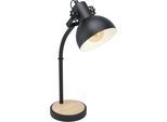 EGLO Tischleuchte "LUBENHAM", braun (schwarz, braun), 1, H: 57cm, Leuchten, Tischleuchte