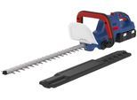 Akku-Heckenschere GÜDE "HS 36-302-30", blau, Gartenscheren-Maschinen, Akku-Heckenschere, 52 cm Schnittlänge, mit 2 Akkus und 2 Ladegeräte