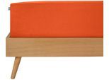 Spannbettlaken SCHIESSER "Jessi aus 100% Baumwolle", orange (terrakotta), B:180cm L:200cm, Jersey, Obermaterial: 100% Baumwolle, Bettlaken, Spannbettlaken, für Matratzen bis zu 22 cm Höhe, MADE IN GREEN by OEKO-TEX