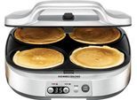 ROMMELSBACHER Waffeleisen "PC 1800 Pancakemaker für süße oder würzige Pancakes", silber, B:36,5cm H:13cm T:31,5cm, Waffeleisen, Waffeleisen
