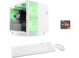 CSL PC "Cube V24178", weiß, Microsoft Windows 11 Home (64 Bit), 32 GB RAM 1.000 GB SSD, Desktop-PCs, PC