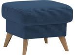 Hocker EXXPO - SOFA FASHION "Samso, kompakte und bequeme Sitzgelegenheit in aktuellem Cord Bezug", blau (navy), B:57cm H:47cm T:57cm, Hocker, Hocker