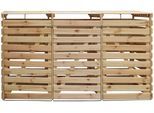 Mülltonnenbox PROMADINO "Vario V", braun (holzfarben), B:219cm H:122cm T:92cm, Holzwerkstoff, Aufbewahrungsboxen, Mülltonnenbox, für 3 x 240 l, holzfarben