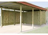 Carport-Geräteraum WEKA, beige (grau), Massivholz, Gerätehäuser, Carport-Geräteraum, für Carport »Gr. 2« und »Gr. 3«