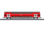 Personenwagen MÄRKLIN "Märklin Start up - Regional Express Doppelstockwagen 2. Klasse - 40401", rot, Modelleisenbahn-Fahrzeuge, KinderB:3,5cm H:6cm L:26,8cm, Kunststoff, Metall, Personenwagen, Made in Europe, B:3,5cm H:6cm L:26,8cm