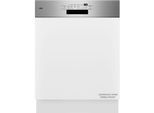 AEG teilintegrierbarer Geschirrspüler "GT7200B1SO", Energieeffizienz: B, weiß (edelstahl), B:59,6cm H:81,5cm T:57cm, Geschirrspüler, Wassersparende Spülmaschine: 8,4l im Eco-Programm-effiziente Reinigung, teilintegrierbarer Geschirrspüler