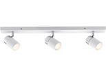 PAULMANN LED Deckenleuchte "zyli", weiß (weiß, chromfarben), 3, H: 11cm, 1 Stk., Leuchten, GU10, LED Deckenleuchte