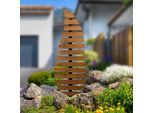 Rankhilfe DOBAR "Design Rankgitter "Komplexus", natur, B:58,5cm H:175cm T:6cm, Massivholz, Metall, Rankhilfen, Rankhilfe, 58,5 x 6 x 175 cm (L x B x H)
