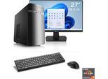 CSL Gaming-PC-Komplettsystem "Sprint V28519", Energieeffizienz: E, grau (anthrazit), Microsoft Windows 11 Home (64 Bit), 16 GB RAM 1.000 GB SSD, Computer_Komplettsysteme, Gaming-PC-Komplettsystem
