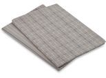 Geschirrtuch ROSS "Geschirrtücher 2er-Set 987 2x HL + Banderole", grau (flanell), B:18cm H:3cm L:27cm T:3cm, 50% Baumwolle, 50% Leinen, Geschirrtücher, Geschirrtuch, Zwirn- Halbleinen