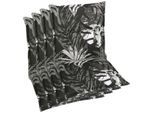 Sesselauflage GO-DE, schwarz, B:50cm H:7cm T:110cm, Baumwolle, Polyester, Polyurethan, Polsterauflagen, Sesselauflage, 110x50 cm