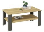 Couchtisch VCM "Sofatisch Couchtisch Beistelltisch Disalo 100x55", braun (anthrazit, honig, eiche), B:100cm T:55cm, Tische, Couchtisch