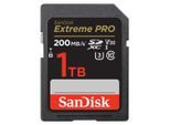 SANDISK Speicherkarte "SDXC Extreme PRO, 2 Jahre RescuePRO Deluxe", schwarz, 1000 GB, Speicherkarten, Speicherkarte