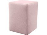 Hocker "LOOKS XX", rosa, B:38cm H:47cm T:38cm, 100% Polyester, LOOKS BY WOLFGANG JOOP, Hocker, Hocker, kubische Form, ideal als Fußablage
