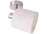NÄVE Deckenspot "Maron", beige (natur), 1, H: 19cm, 1 Stk., Leuchten, Deckenleuchte, Wandleuchte, Spot, E14 max. 40W, Metall/Textil, Deckenspot