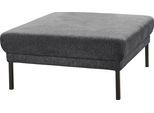Hocker 3C CANDY "Mallow", grau (anthrazit), B:90cm H:43cm T:90cm, 100% Polyester, Hocker, Hocker, passend zur Polsterserie "Mallow" in Flachgewebe
