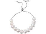 Armband AILORIA "Armband Silber/weiße Perle MICHIRU", weiß, Armbänder, Damen, Armband