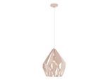 EGLO Hängeleuchte "CARLTON-P", rosa (pastell apricot), 1, Ø 31cm H: 150cm, 1 Stk., Leuchten, Vintage Pendelleuchte, Retro Hängelampe, Stahl, Pastell apricot, Ø31cm, Hängeleuchte