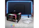 B.K.LICHT LED-Streifen, weiß, Dioden 36 Stk., Gesamtlänge 2m, Lichterketten, LED TV Hintergrundbeleuchtung Backlight 2m USB RGB selbstklebend, LED-Streifen