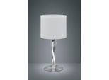 TRIO LEUCHTEN LED Tischleuchte "Nandor", grau (nickelfarben), 2, Ø 30cm H: 62cm, 1 Stk., Leuchten, mit integrierten LEDs im Leuchtenfuss, exkl. Leuchtmittel (E27), LED Tischleuchte
