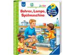 Kinderbuch RAVENSBURGER "Wieso? Weshalb? Warum? junior, Band 76 Bohrer, Lampe, Spülmaschine", bunt, Bücher, Kinderbuch, Made in Europe