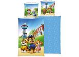 Kinderbettwäsche PAW PATROL "Paw Patrol", multicolour, B/L: 135cm x 200cm, 1 Stk., 1 Stk., Renforcé, B/L: 80cm x 80cm, 2, Renforcé, Obermaterial: 100% Baumwolle, Bettwäsche, Kinderbettwäsche, Wendebettwäsche