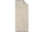 Saunatuch DYCKHOFF "Wellness", beige (sand), B:80cm L:200cm, Frottier, Baumwolle, Handtücher, Saunatuch