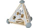 Steckspielzeug EICHHORN "Spielcenter Pyramide", beige (natur), Steckspielzeug, BabyB:33cm H:38cm T:33cm, Holz, Kunststoff, Sperrholz, Steckspielzeug, B:33cm H:38cm T:33cm