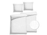 Wendebettwäsche FLORELLA "Skyline weiss SAGENHAFT Edel-Satin, 100% Baumwolle", weiß, B/L: 140cm x 200cm, 2 Stk., 2 Stk., Satin, B/L: 70cm x 90cm, Satin, Obermaterial: 100% Baumwolle CO., Bettwäsche, Wendebettwäsche