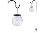 LED Gartenleuchte PAULEEN "Sunshine Pearl", schwarz, B:12cm H:80cm T:18cm, Leuchten, LED Gartenleuchte, LED-Modul, Solarbetrieben, Erdspieß