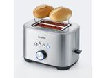 SEVERIN Toaster "AT 2620", schwarz (gebürstet, schwarz, silber), B:19cm H:19,5cm T:31cm, Toaster, Toaster