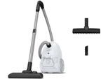 ROWENTA Bodenstaubsauger "Compact Power Parkett, mit Beutel, starke Saugkraft, kompaktes Design", weiß, B:27,8cm H:23,3cm T:41,3cm, Bodenstaubsauger, 99,98% Filtrierung, Hygiene+ Beutelwechselsystem, RO3957, Bodenstaubsauger, Topseller