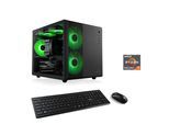 CSL PC "Cube V24204", schwarz, Microsoft Windows 11 Home (64 Bit), 16 GB RAM 500 GB SSD, Desktop-PCs, PC