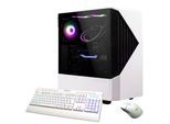 GAMEMAX Gaming-PC "Horizon 7976 AMD Ryzen 5 7500F 16GB DDR5 1TB SSD RTX 5060Ti", weiß, schwarz, Microsoft Windows 11 Home (64 Bit), 16 GB RAM 1.000 GB SSD, Desktop-PCs, Windows 11, DDR5 RAM, Wasserkühlung, Gaming-PC