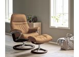 Fußhocker STRESSLESS "Sunrise", braun (taupe paloma), B:57cm H:42cm T:40cm, Leder BATICK: BATICK ist ein leicht korrigiertes, durchgefärbtes und genarbtes Möbelleder, bei dem die meisten Unebenheiten und Spuren in der Regel entfernt wurden.;Leder PALOMA: PALOMA ist ein durchgefärbtes Semianilin-Möbelleder mit natürlicher Narbung.;ROHLEDER Stoff Q2 FARON: Ein fester zuverlässiger Bouclé mit einem s
