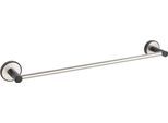 Handtuchstange WENKO "UV-Loc Udine", silber (silber matt), B:40,5cm H:5cm T:7cm, Edelstahl, Handtuchhalter, Handtuchstange, befestigen ohne Bohren