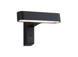LED Außen-Wandleuchte PAULMANN "House Ito 227x159mm 6W 450lm 230V 65 Anthrazit Metall, Kunststoff", grau (anthrazit), B:22,7cm H:16,4cm T:15,9cm, Leuchten, LED Außen-Wandleuchte, Bewegungsmelder Horizontale Ausrichtung IP44 3000K