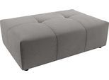 Polsterhocker 3C CANDY "Yoshy", grau (dunkelgrau), B:120cm H:41cm T:83cm, 88% Polyester, 12% Polyacryl, Hocker, Polsterhocker, Passend zur Serie Yoshy