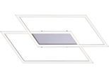 PAUL NEUHAUS LED Deckenleuchte "Inigo", grau (stahlgrau), 2, H: 6,8cm, 1 Stk., Leuchten, Stufenlos dimmbar über vorhandenen Wandschalter, LED Deckenleuchte