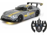 RC-Auto JAMARA "Mercedes AMG GT3 transformable", grau, Fernlenkfahrzeuge, KinderB:34cm H:9cm T:15cm, Kunststoff, RC-Auto, 2in1 Roboter und Auto, B:34cm H:9cm T:15cm