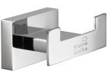 Wandhaken KLEINE WOLKE "Meo", silber (silberfarben), B:7cm H:3,5cm L:4,7cm, Messing, Haken, Wandhaken, Belastbarkeit bis zu 5 kg, Edelstahl
