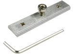 Verbinder LICHTBLICK ORIGINAL, silber (nickelfarben, matt), L:8cm, Gardinenstangenhalterungen, Verbinder, für Innenlaufprofile Ø 16 mm