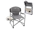 Gartenstuhl VCM "2x Angelstuhl Getränkehalter Campingstuhl klappbar", grau, Obermaterial: 100% Metall MT., Stühle, Gartenstuhl