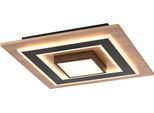 JUST LIGHT Deckenleuchte "TOLA", schwarz, 2, Ø 0cm H: 7,2cm, 1 Stk., Leuchten, LED, separat steuerbar (Schalter), Deckenleuchte