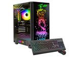 GAMEMAX Gaming-PC "Rockstar 8001 AMD Ryzen 5 5500 16GB 480GB SSD RTX 5050", schwarz, Microsoft Windows 11 Home (64 Bit), 16 GB RAM 480 GB SSD, Desktop-PCs, Windows 11, Gaming-PC