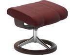 Fußhocker STRESSLESS "Consul", rot (cherry paloma), B:54cm H:41cm T:39cm, Leder BATICK: BATICK ist ein leicht korrigiertes, durchgefärbtes und genarbtes Möbelleder, bei dem die meisten Unebenheiten und Spuren in der Regel entfernt wurden.;Leder PALOMA: PALOMA ist ein durchgefärbtes Semianilin-Möbelleder mit natürlicher Narbung.;ROHLEDER Stoff Q2 FARON: Ein fester zuverlässiger Bouclé mit einem str