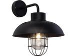 BRILLIANT Außen-Wandleuchte "Portland", schwarz, 1, H: 29cm, 1 Stk., Leuchten, Außenwandlampe hängend, Außen-Wandleuchte